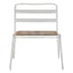 image 1 of Interiors by Premier White Metal Chair, Comfy Pink Metal Outdoor Chair, Effortless Cleaning Metal Chair