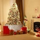 image 6 of COSTWAY Christmas Tree Collar Box Wooden Tree Box Stand Brown | One Size