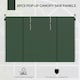 image 3 of Outsunny 3x3(m) or 3x6m Pop Up Gazebo Side Panels Replacement, 2 Pack, Green