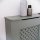 image 5 of Vida Designs Oxford Radiator Cover Painted MDF Cabinet, Grey, 111cm