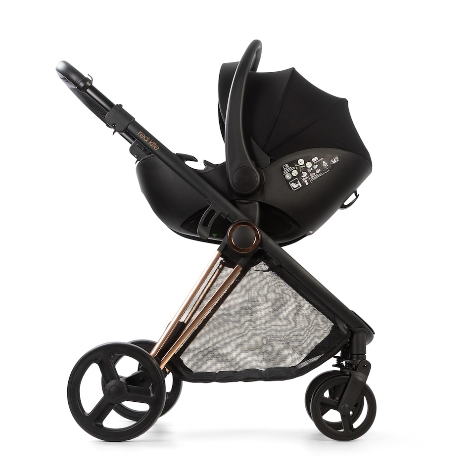 image 1 of Red Kite Push Me Pace i 2 in 1 Travel System with i-Size Car Seat - Amber | Gold | Amber | One Size | 1