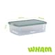 image 5 of Wham Clip 5x 30L Rectangular Plastic Storage Boxes with Clip Lock Lids. Ideal for Home, Office, Toys & More - Clear/Green Milieu | Green | Green Milleu | 5