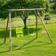 image 1 of Tiago Childrens Wooden Garden Swing Set