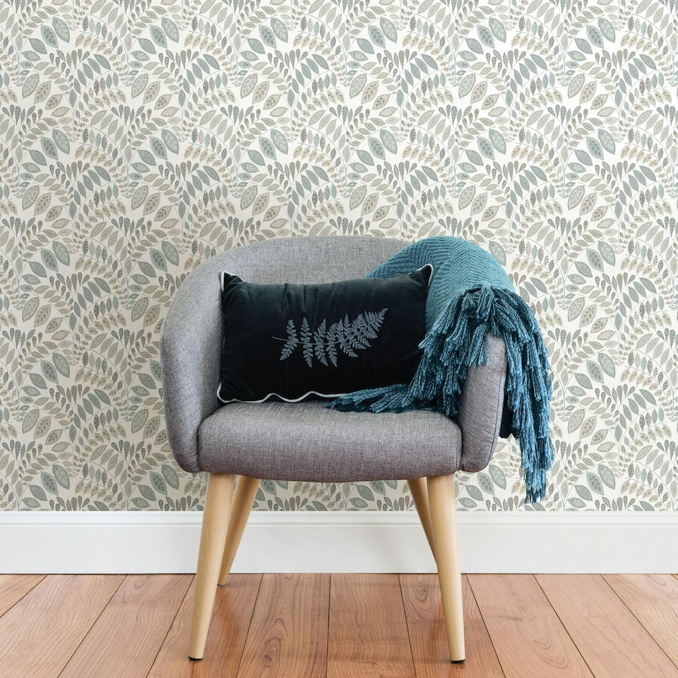 image 1 of NuWallpaper NUS3260 Gustavus Peel & Stick Wallpaper, Grey Multi