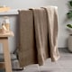 image 2 of OHS Soft Luxury 100% Cotton 500GSM Bathroom Bath Sheet Towel, 90x150cm - Mocha