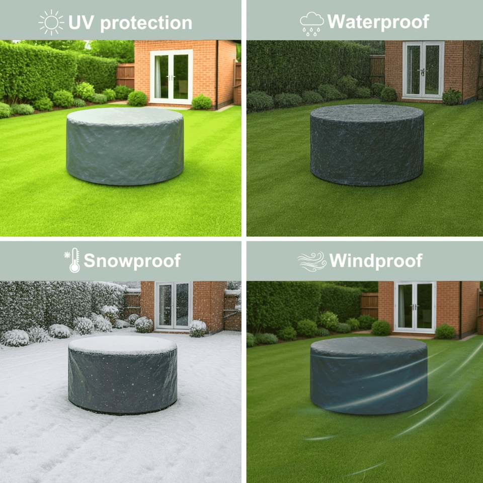 image 1 of 140cm Heavy Duty Small Outdoor Garden Furniture Waterproof