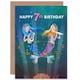 image 1 of Mermaid Music Song Age 7 Year Old Child Kids 7th Birthday Card