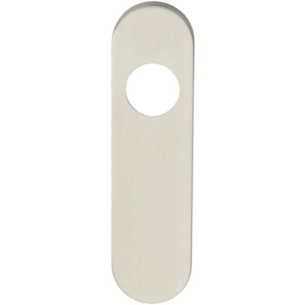 PAIR Radius Lock Latch Plate Cover 170 x 45 x 8mm Satin Stainless Steel