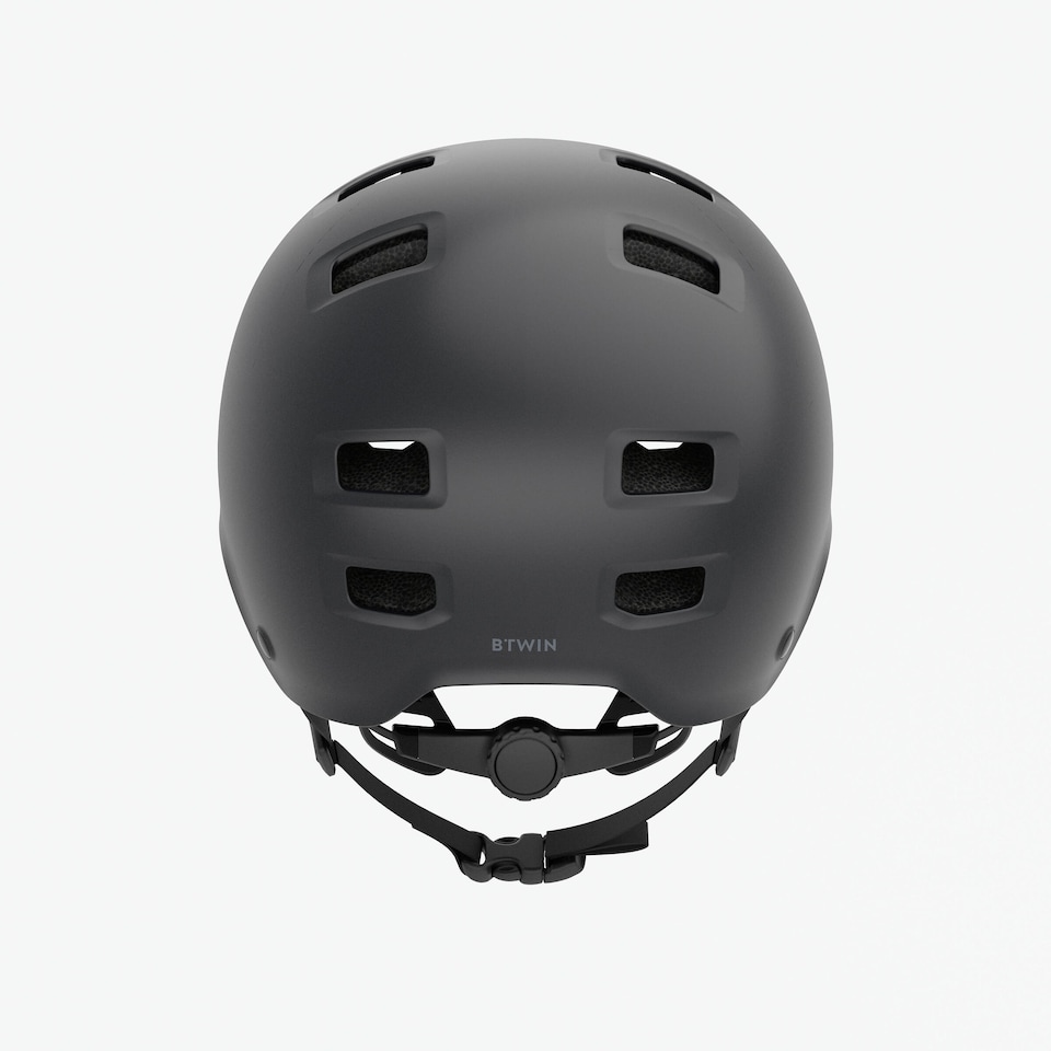 image 1 of Decathlon Children's round bicycle helmet, Move 100 - Black