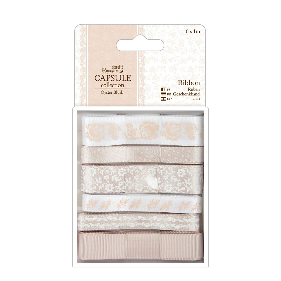 1m Ribbon (6pcs) - Capsule - Oyster Blush