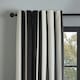 image 2 of OHS Stripe Print Thermal Blackout Eyelet Curtains, 66x90" - Black/White