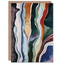 Soft Abstract Watercolour Art Just to Say Card