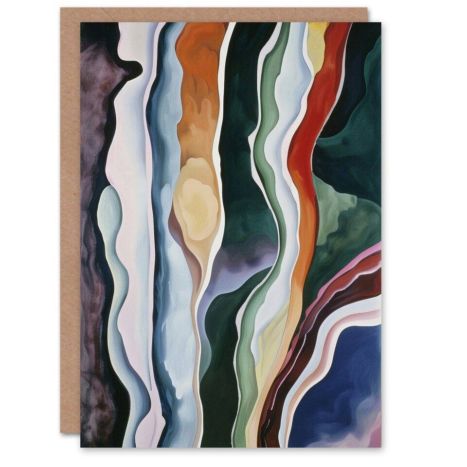 image 1 of Soft Abstract Watercolour Art Just to Say Card