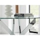 image 2 of Furniturebox Novara Chrome Round Glass Dining Table