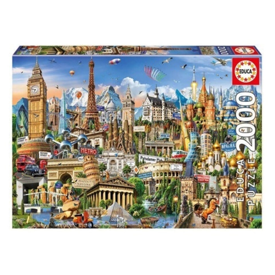 Europe Landmarks Puzzle