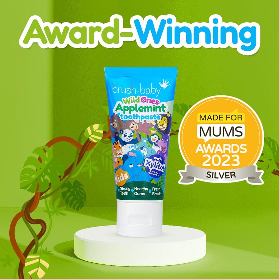 image 1 of Brush Baby WildOnes Applemint Childrens Toothpaste