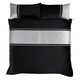 image 1 of Capri Polycotton Duvet Cover Set With Pillowcase Silver | Single
