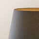 image 5 of ValueLights Charlie Chrome Floor Lamp Grey Taper Shade
