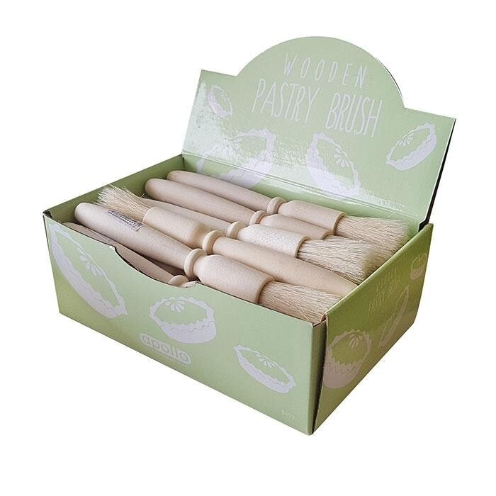 Wooden Pastry Brush Display 24pk - One Colour - One Size