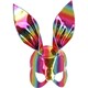 image 2 of Fever Unisex Adult Bunny Metallic Mask - Multicoloured - One Size One Size