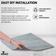 image 7 of NOVECRAFTO Vinyl Floor Tiles Self Adhesive – 18x18in Peel and Stick Waterproof Square Flooring for Kitchen, Bathroom & More – Grey White Marble Design Grey | 2.09 sqm