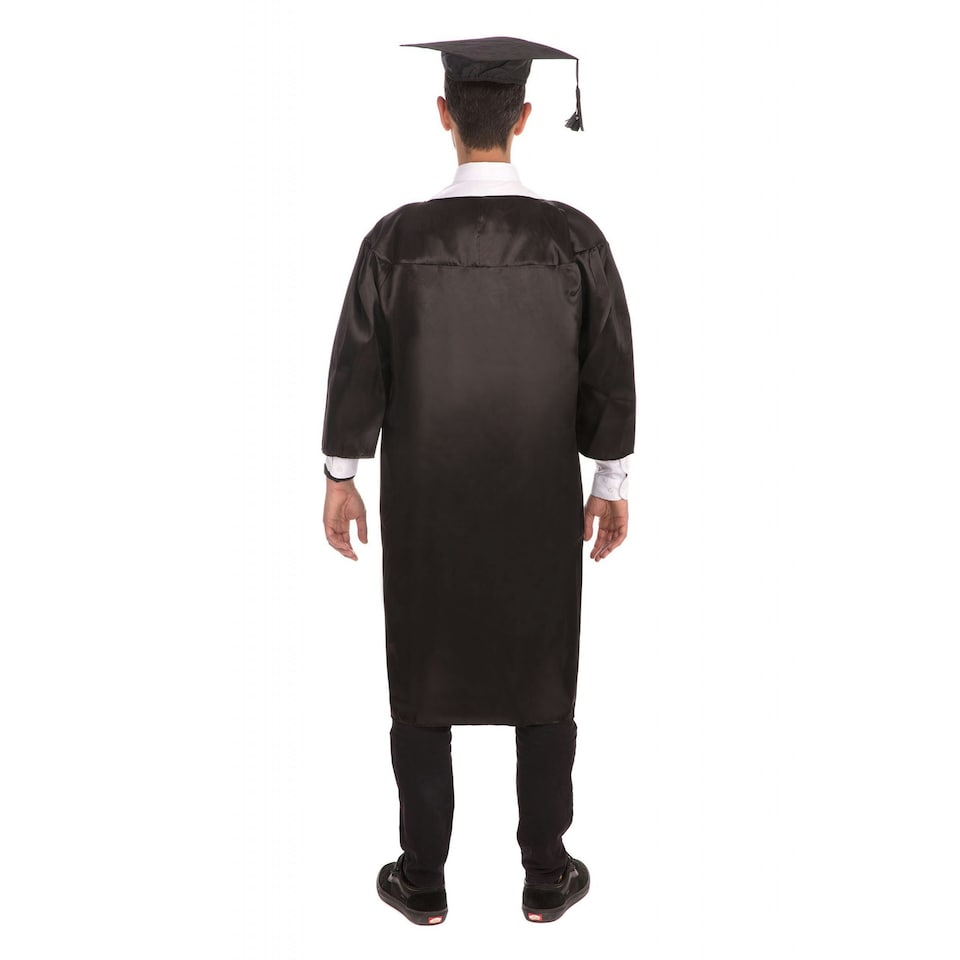 image 1 of Bristol Novelty Unisex Adults Graduation Robe Costume - Black - One Size One Size