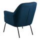 image 3 of Melissa Lounge Chair in Navy Blue