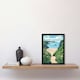 image 2 of Barafundle Bay Seaside Spring Flowers Wales Black Framed Wall Art Print A4
