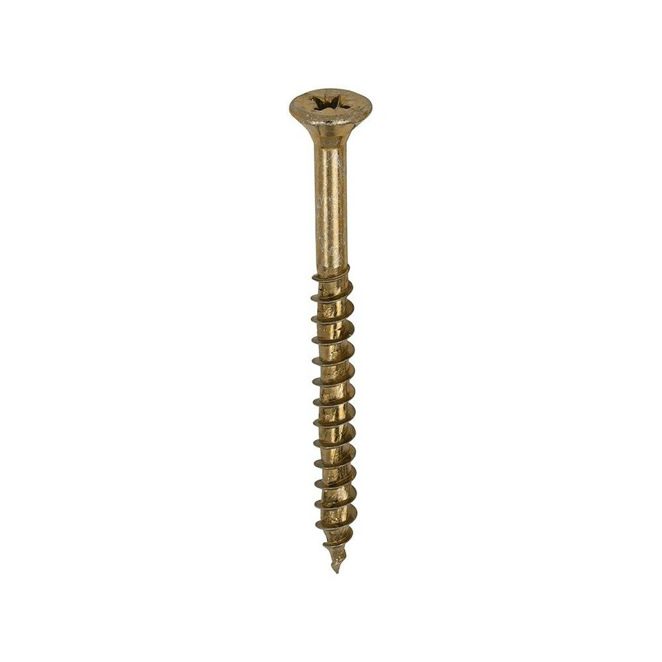 image 1 of Timco - Velocity Premium Multi-Use Screws - PZ - Double Countersunk - Yellow  (Size 5.0 x 60 - 200 Pieces)