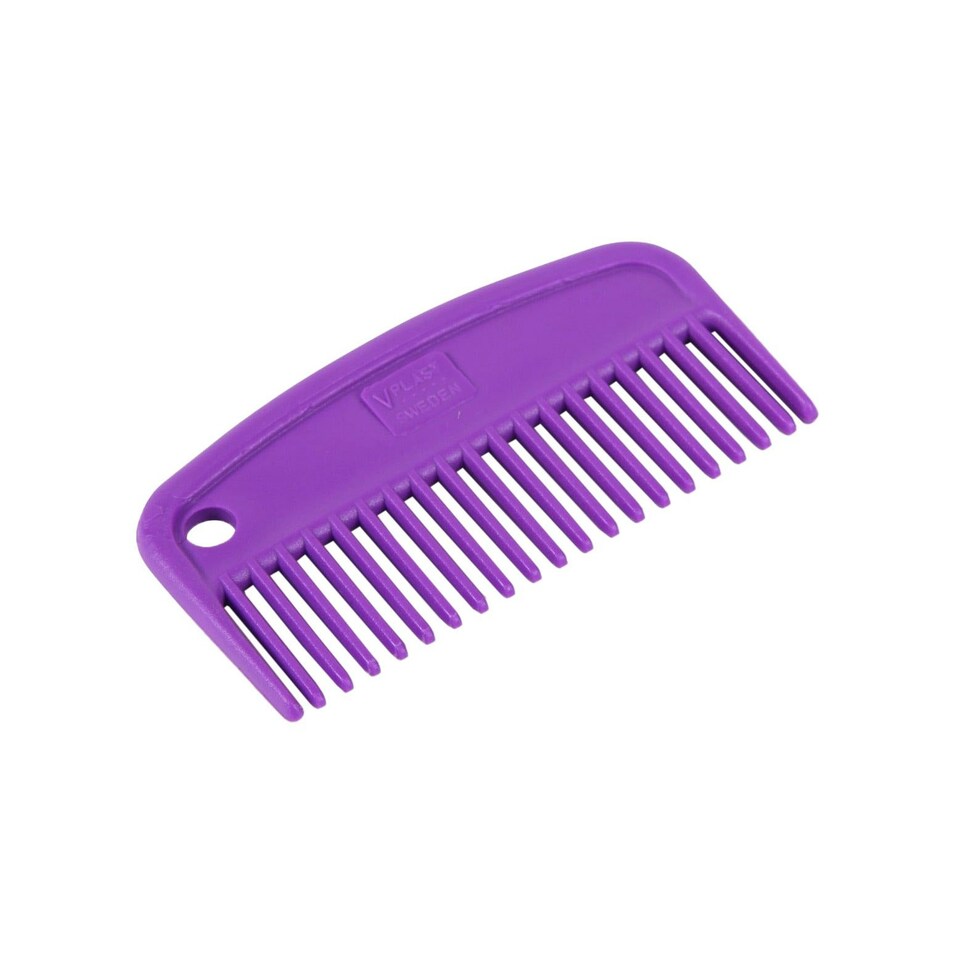 Ezi-Groom Plastic Horse Mane and Tail Comb - Purple - 105mm