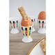 image 4 of KitchenCraft Egg Cup Set White Childrens 4 Piece