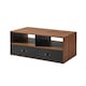 image 1 of Teamson Home Henry Wooden Coffee Table & Storage, Modern Rectangular End Table with Drawers for Living Room, Reception Room or Study, Walnut Brown