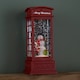 image 5 of 25cm Battery Operated Light up Christmas Phone Box Water Spinner with Snowman Scene & LEDs