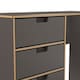 image 5 of Taiwan 4 Drawer Vanity in Graphite Black (Ready Assembled) | Grey | Graphite Black