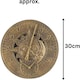 image 3 of Marco Paul 30cm Sun and Moon Wall Clock Bronze