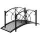 image 6 of Outsunny Decorative Garden Bridge Landscaping with Railings for Creek Pond
