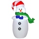 image 6 of HOMCOM 4ft Inflatable Christmas Snowman Decoration LED Lights for Lawn Garden