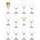 image 1 of LAV 12pc Empire Wine Glasses & Champagne Flutes Set | Clear | Clear