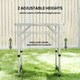 image 5 of Outsunny Garden Outdoor Camping Aluminium Table Portable Folding Picnic Table
