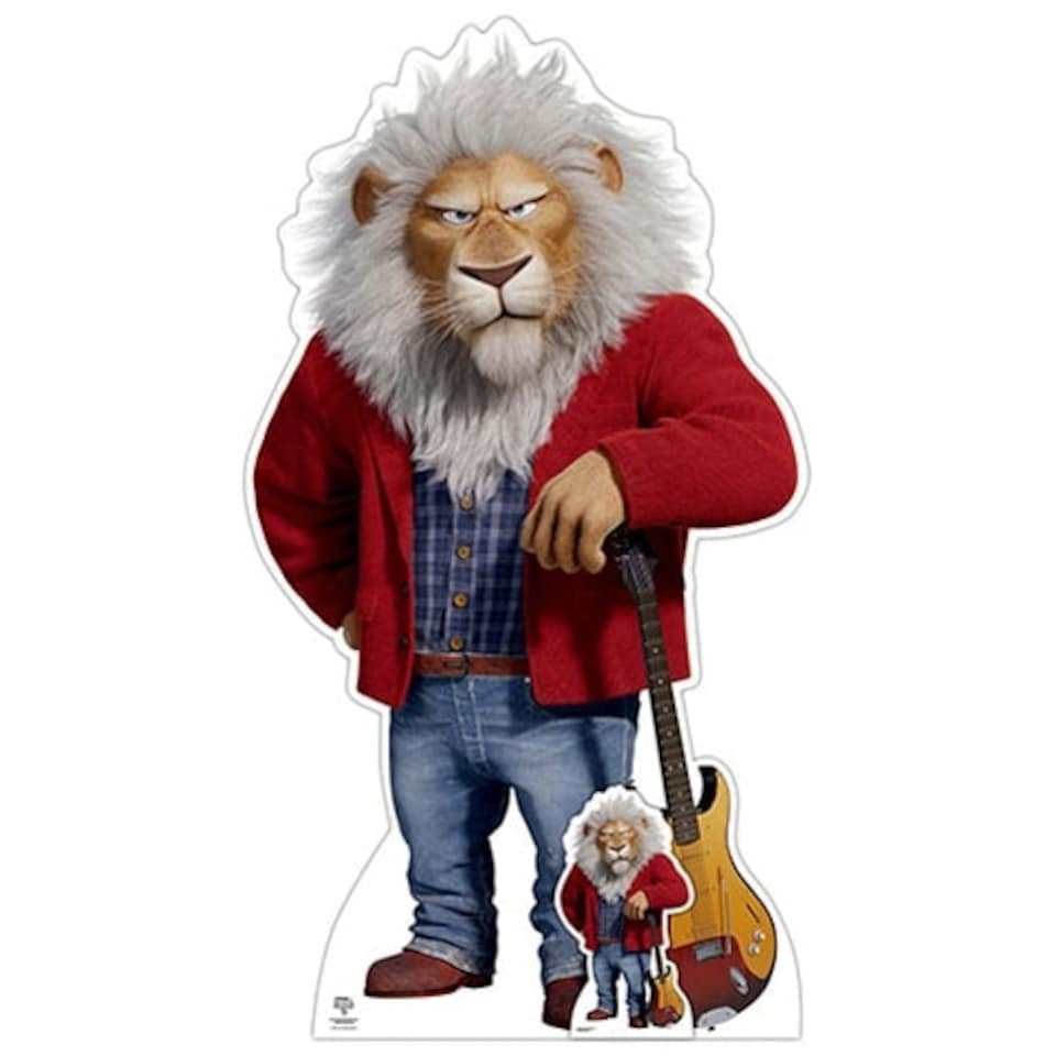 Clay Calloway Lion Sing 2 Lifesize Cardboard Cutout 165cm