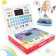 image 6 of Toddler Learning Tablet - Multi-Function Educational Musical Touch Pad with LED Screen, Piano, Animal Sounds, Numbers, Letters, and Quiz Modes for Kids (blue)