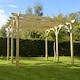 image 2 of Premium Pergola 6 Posts - Wood - L240 x W480 x H270 cm - Light Green