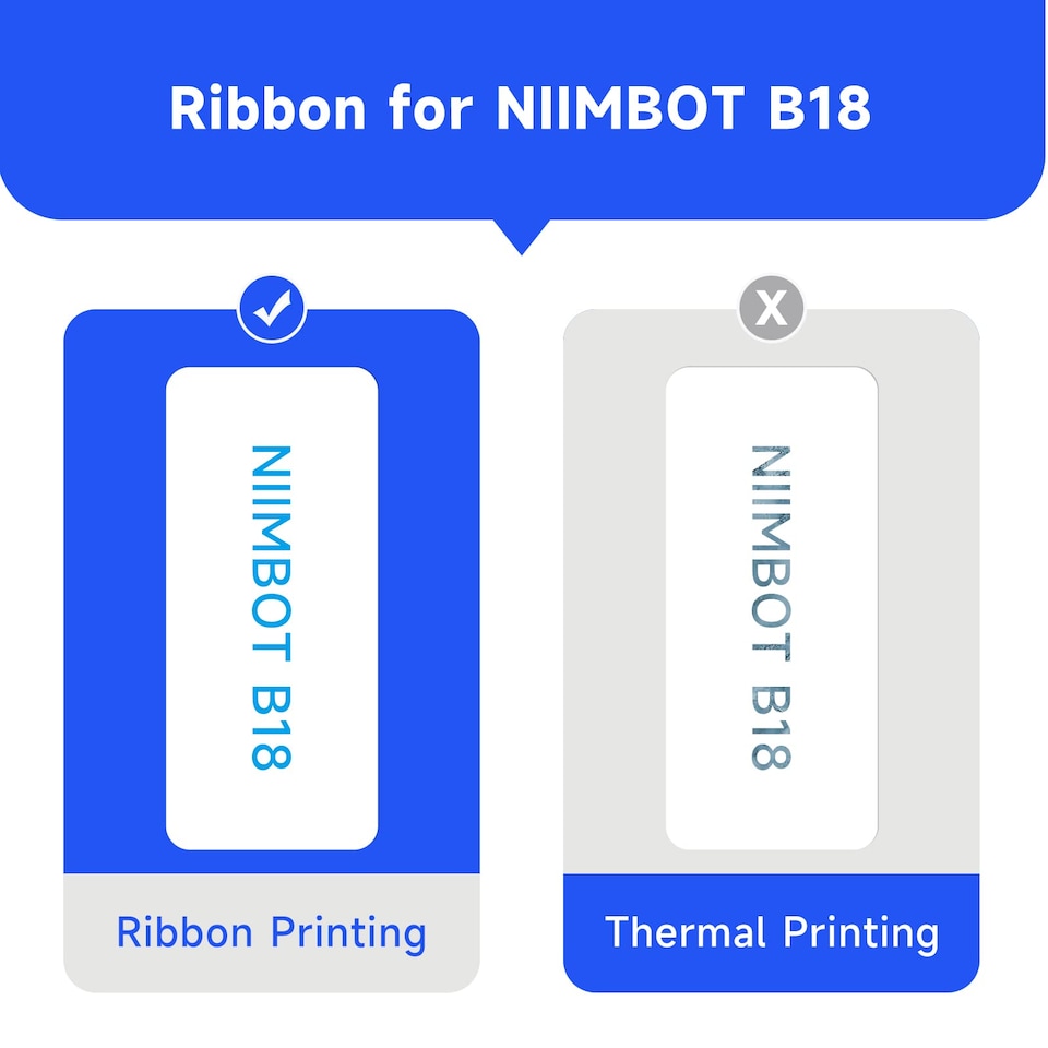 image 1 of NIIMBOT N1 Thermal Transfer Ribbon Cartridge Blue