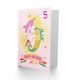 image 2 of Unicorn Seahorse Narwhal Cartoon Age 5 Year Old Kids 5th Birthday Card
