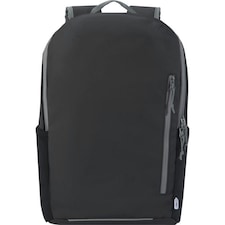 Aqua Recycled Water Resistant 21L Laptop Backpack - Solid Black - One Size