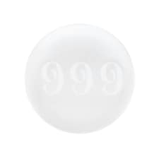 Something Different 999 Angel Number Crystal Ball - Clear - One Size