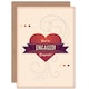 image 1 of Engaged Congratulations Engagement Wedding Card
