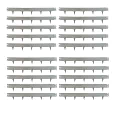 Metal Garden Lawn & Border Edging in Grey (106cm x 8cm) - 20 Panels