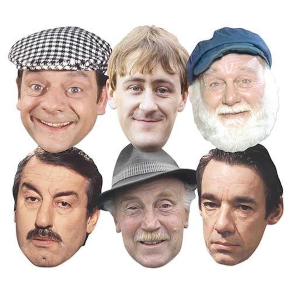 image 1 of Only Fools & Horses Party Cardboard Face Masks - Pack of 6