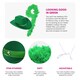 image 2 of Pack of 1 Green Star Studded Cowboy Hat & Feather Boa Green | One Size